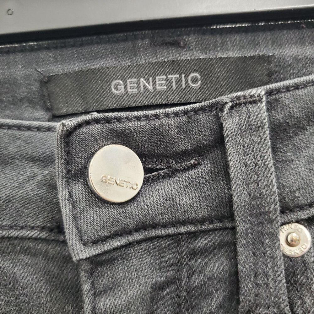 Genetic‎ Denim Heroine Stem Mid-Rise Skinny Women's Black Stretch Jeans USA 24 - Picture 4 of 12